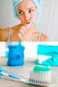 young girl brushing teeth | Hygiene
